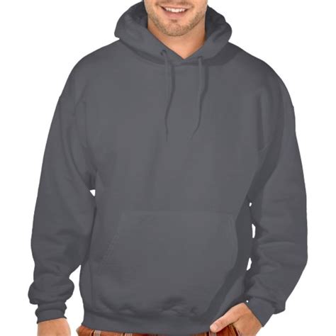 Mens Dark Grey Customizable Plain Blank Hoodie Zazzle