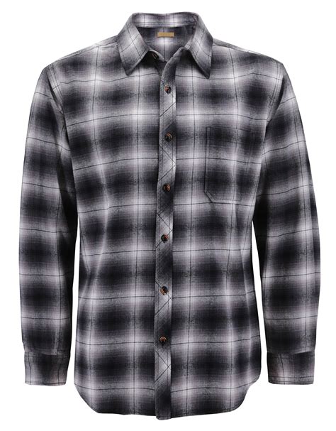 Mens Premium Cotton Button Up Long Sleeve Plaid Comfortable Flannel