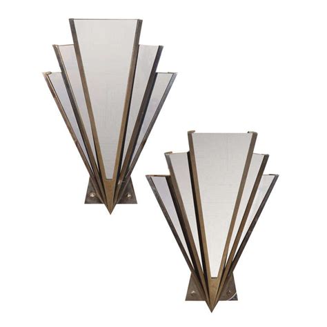 Hundreds of wall lighting brands ship free. Art Deco mirrored sconce at 1stdibs
