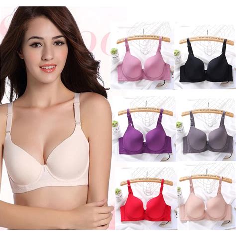 D Cup Bra Seamless Plus Size 36 44 Wired Push Up Underwear Bras Shopee Singapore