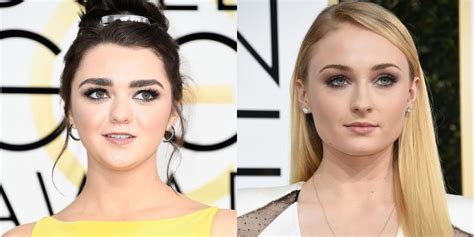 Sophie Turner And Maisie Williams Had The Sweetest Moment On The Golden