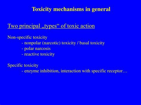 Ppt Mechanisms Of Toxicity Overview Powerpoint Presentation Free
