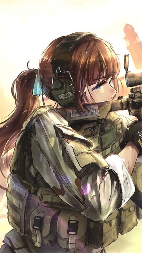 anime girl anime sniper hd phone wallpaper peakpx