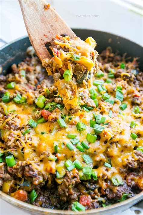 This baked haddock is light and crispy with a sweet and mild flavor. One Pot Cheesy Taco Skillet - Mexican Taco Skillet Low ...