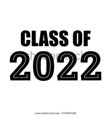 Graduado 2022 Clase De 2022 Ilustración Vector De Stock Libre De