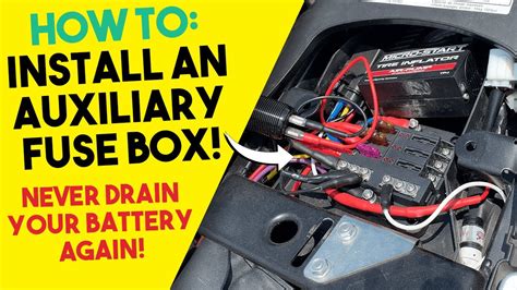 Auxiliary Fuse Box Setup Never Have A Dead Motorcycle Battery Again