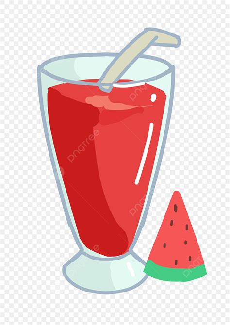 Watermelon Juice Hd Transparent Watermelon Juice Cartoon Drink Red