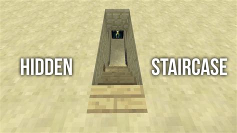 Minecraft Tutorial: Tiny Hidden Staircase - YouTube