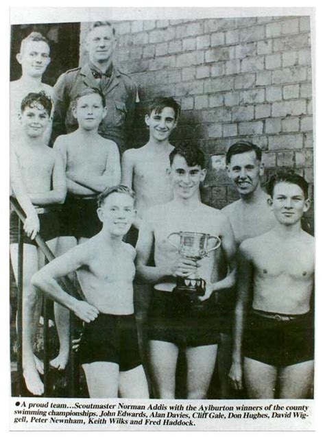 Aylburton Scouts Swim Team A Photo Taken In 1940
