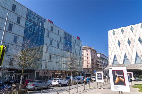 Exterior Of Rts Swiss Radio Television Building In Geneva Switzerland