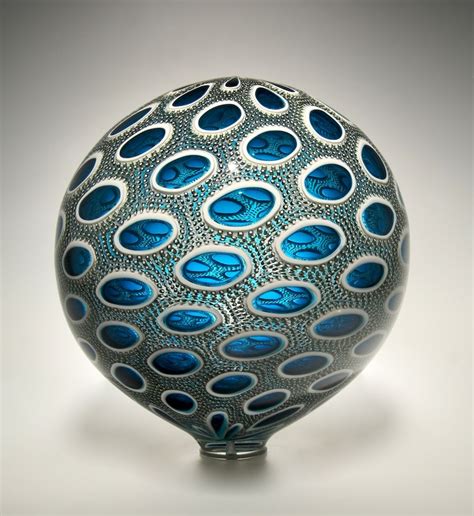 Sphere David Patchen Handblown Glass Contemporary Glass Design Hand Blown Glass Glass Decor