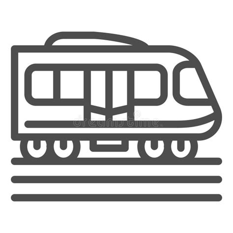 Electric Train Line Icon Public Transport Concept Subway Sign On