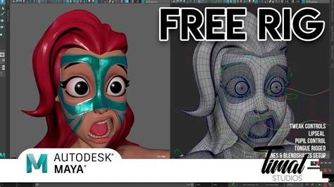 Luchadora Female Character Rig For Maya Users Youtube