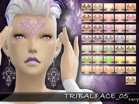 Tribal Face 05 By Tatygagg At Tsr Sims 4 Nexus