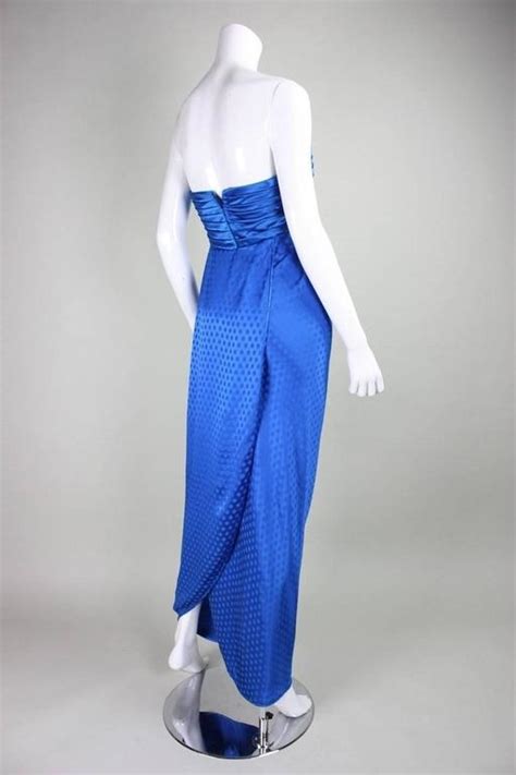 1980s Emanuel Ungaro Royal Blue Silk Gown For Sale At 1stdibs