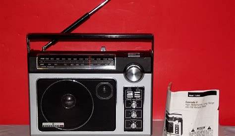 GE SUPERADIO II Super Radio 7-2885 WORKS AM/FM DXing With Original User