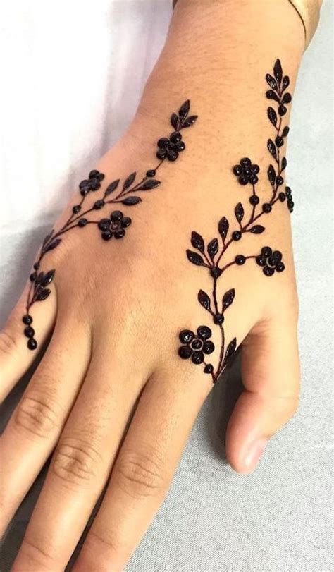 70 Minimal Henna Designs Cute Floral Henna Design I Take You