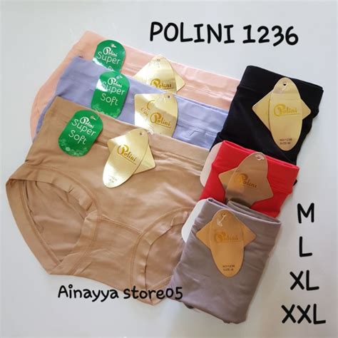 Jual 6pcs Celana Dalam Polini 1236 Super Soft Shopee Indonesia