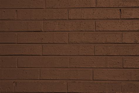 Brown Painted Brick Wall Texture Picture Free Photograph Photos