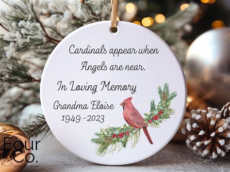 Memorial Ornaments Personalized Personalized Memorial Christmas