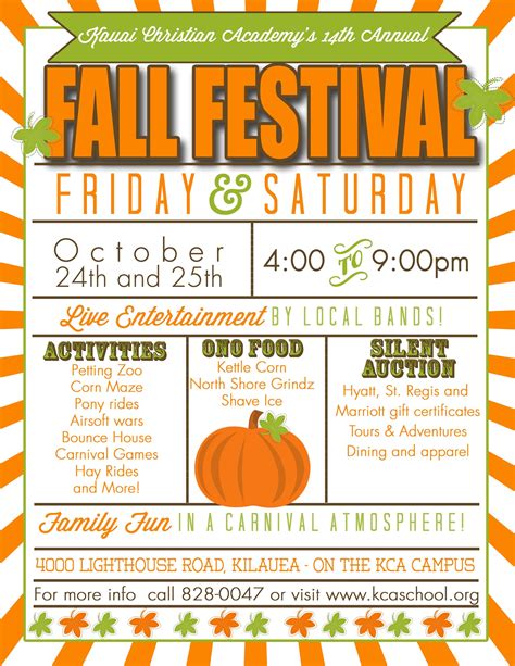 Free Printable Fall Festival Flyer Templates