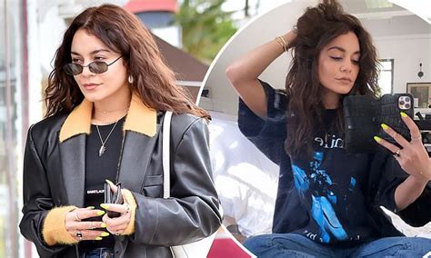 Vanessa Hudgens Breaks Cover From Self Isolation Daily Mail Online