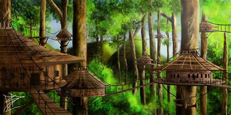 Tree City By ~bhaskar655 On Deviantart Fantasy City Fantasy Tree