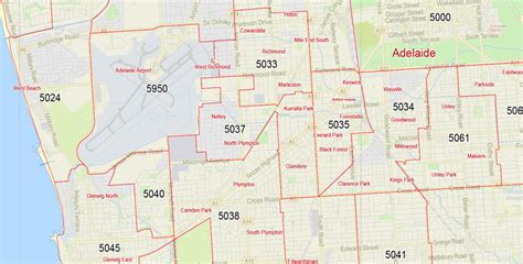 Welcome to the adelaide google satellite map! Adelaide Australia Vector Map, exact City Plan Street Map + ZipCodes