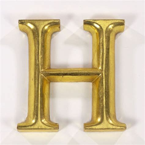 Gold Gilded Letter H Gold Gilding Home Accessories Going For Gold