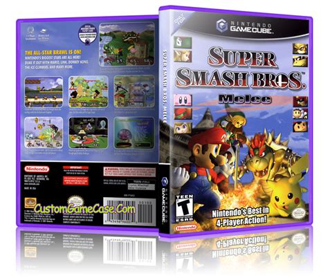 Super Smash Bros Melee Nintendo Gamecube Gc Empty Custom