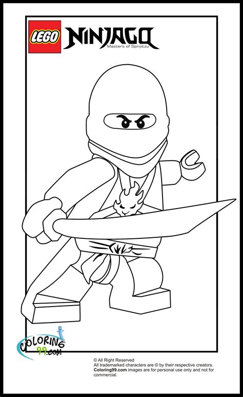 Lego Ninjago Kai Coloring Pages Coloring Pages