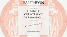 Eleanor, Countess of Vermandois Biography - French countess | Pantheon