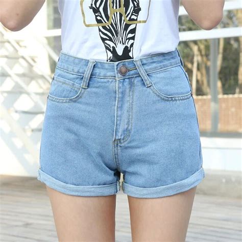 Viola High Waist Denim Shorts Plus Size Xs 4xl Female Short Jeans For