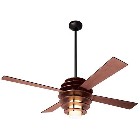 Ceiling fans 4 leaf minimalist chrome with remote 72w crystal drawing new stealth cover led fan lights. 52" Modern Fan Stella Mahogany-Bronze Ceiling Fan with ...