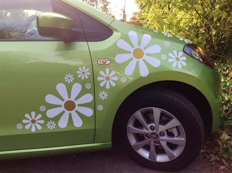 Find the right sticker for your vehicle. Crazy Daisy flower car stickers | Hippy Motors car ...