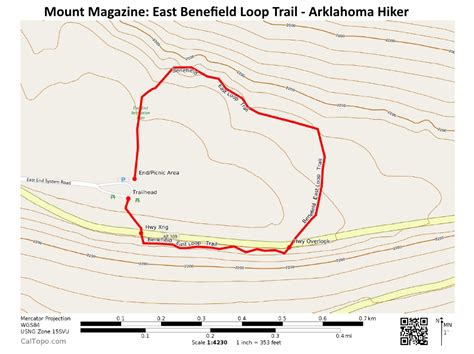 Mount Magazine Benefield East Loop Trail 1 Mi Arklahoma Hiker