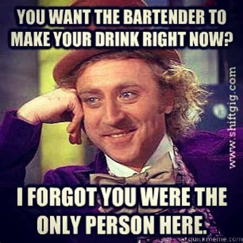 funny bartender memes