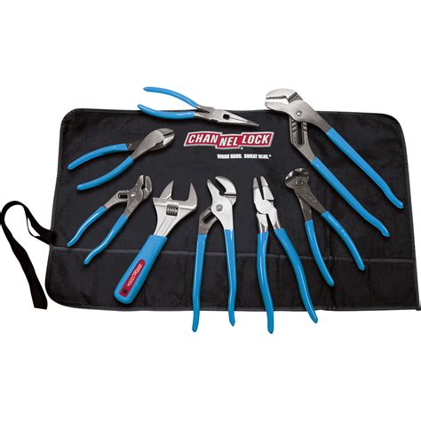Channellock Plier And Wrench Set — 8 Pc Tool Roll Model Tool Roll 8