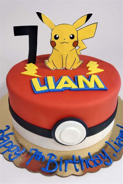 Pikachu Cake Birthdays Pokemon Birthday Cake 7th Birthday Cakes