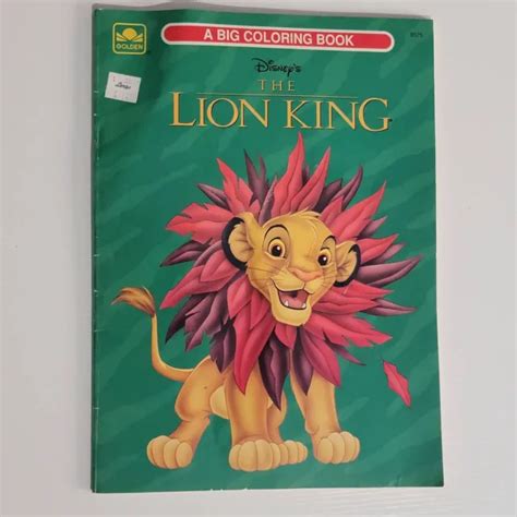 Disneys The Lion King Vintage Unused Coloring Book 1994 A Golden Book