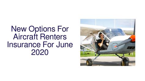 Whether it be insurance for your airplane, jet, helicopter or other aircraft we have you covered. Calaméo - New Options For Aircraft Renters Insurance For ...