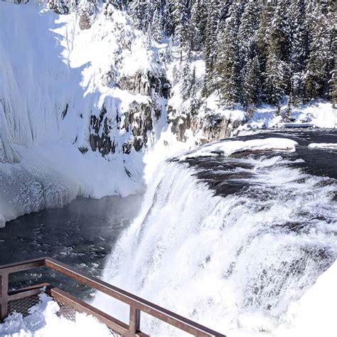 Mesa Falls Is Beautiful In Both The Summer And Winter Seasons