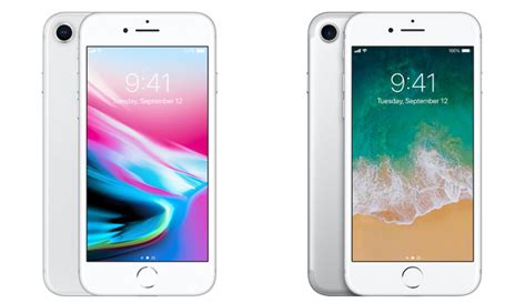 Looking face on at the iphone 8 and iphone 7 shows two smartphones which are almost indistinguishable. iPhone 8 Vs iPhone 7: What's The Difference?