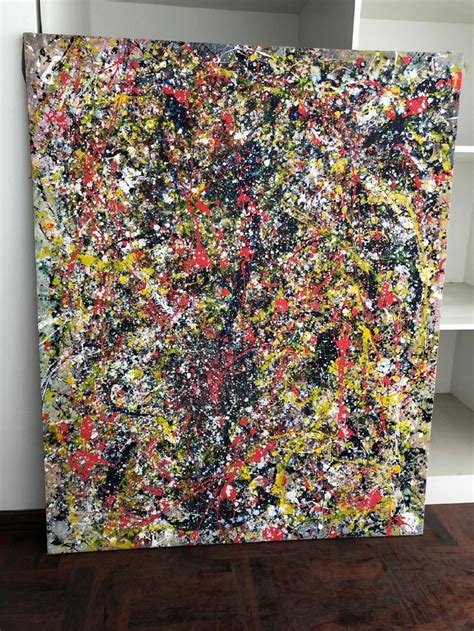 Sold Price Jackson Pollock Américan Post War Oil On Canvas