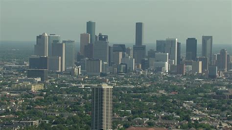 Hd Stock Footage Aerial Video Of A View Of The City Skyline And Zoom