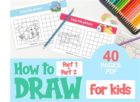 Printable Activity For Kids How To Draw Drawing And Coloring 40