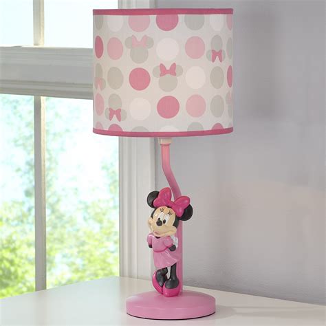 Disney Minnie Mouse Polka Dots Lamp Base And Shade Light Pinkwhite