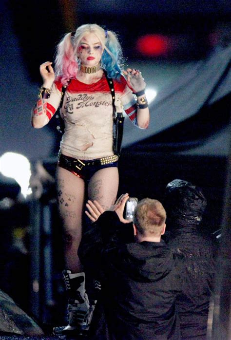 Margot Robbie Plays Wet T Shirt Vixen In Suicide Squad