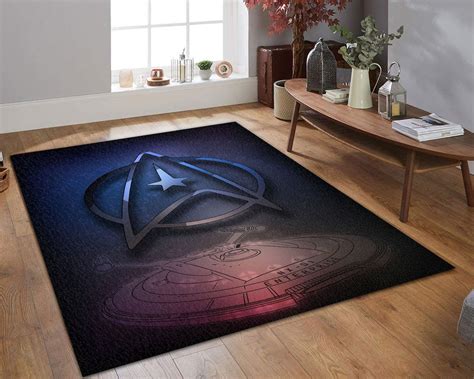 Star Trek Rugs For Living Room Star Trek Carpet Star Trek Etsy