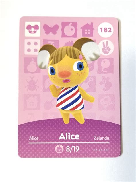 Последние твиты от amiibo cards for sale! Animal Crossing Amiibo Card Alice #182 | Mercari in 2020 | Cards, Alice